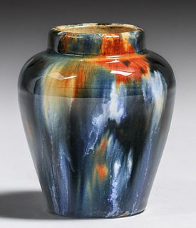 Pacific Clay Products Early Blended Vase c1920s