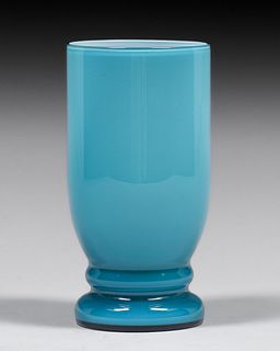 Vintage Murano Venetian Opaline Cased Drinking Glass c1950s
