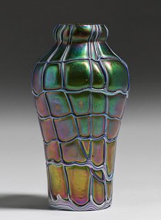 Pallme-Konig Czech Glass Vase c1920s