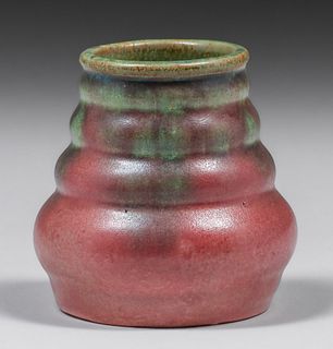 Fulper Pottery #827 Ribbed Vase c1920
