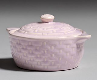 Weller Pottery Lavendar Small Casserole Dish c1940s