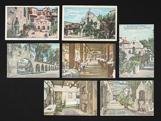 7 Mission Inn - Riverside, CA Original Postcards c1910