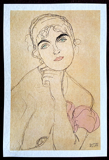Gustav Klimt, 'Portrait of a woman' Limited edition lithograph