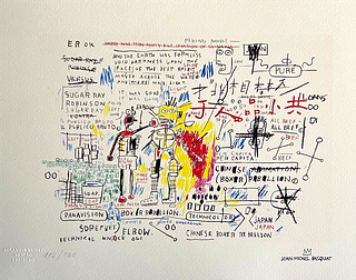 Jean-Michel Basquiat 'Boxer Rebellion - 1978' Limited edition lithograph