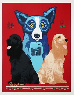 George Rodrigue. Blue Dog "George's Sweet Inspirations" Signed & Numbered Silkscreen
