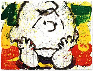 Tom Everhart, "Call Waiting" Lithograph Signed & numbered