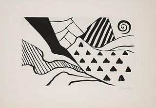 Alexander Calder, La Recolte, 1961, Etching Signed & numbered