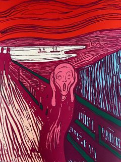 Andy Warhol, The Scream (Pink) Sunday B. Morning