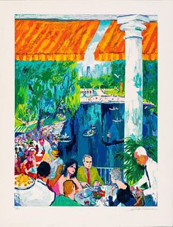Leroy Neiman, The Boathouse, Central Park, Signed & Numbered Serigraph