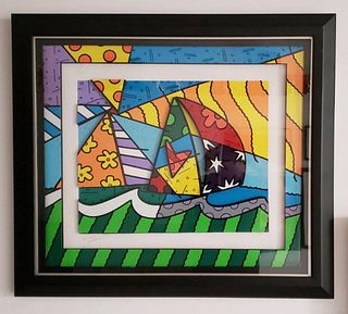 Romero Britto, Sailing 2008, 3D Signed & Numbered