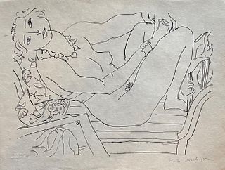 Henri Matisse, 'Nu au canap?' litograph on Japon - 1960