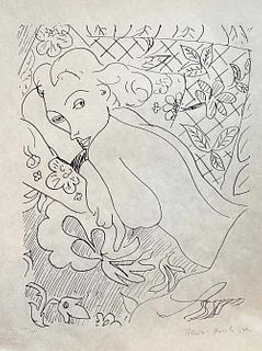 Henri Matisse, 'Nu se reposant' litograph on Japon - 1960