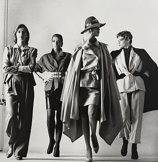 Helmut Newton,  Sie Kommen, Paris, (Dressed), 1981