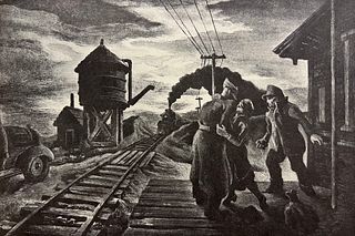 Thomas Hart Benton, Morning Train, 1943