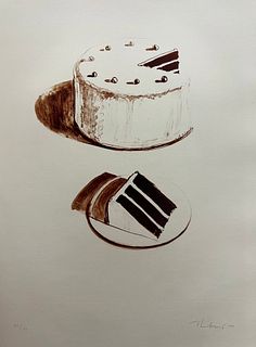 Wayne Thiebaud, Chocolate Cake, 1971