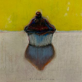 Wayne Thiebaud, Cupcake And Shadow, 1995-2012