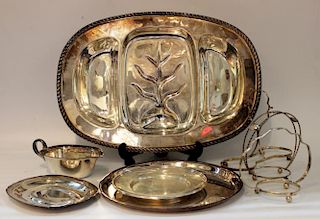 Assorted Silver-Plate Serving Items