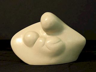Modernist Abstract Figural, Mother & Child