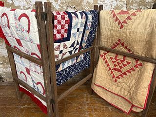 Quilt Rack and Quilts