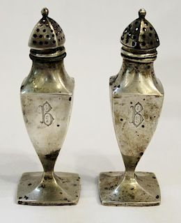 R. Wallace Sterling Silver Salt & Pepper Shakers