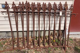 PR. WROUGHT & CAST IRON CURVED FENCING 45 1/2"H X 65 1/2"L