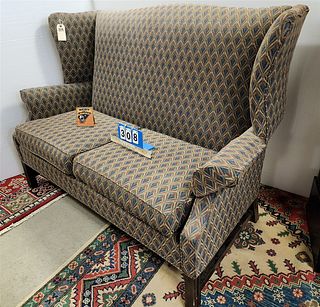 WING BACK SETTEE 41"H X5'WX 28"D