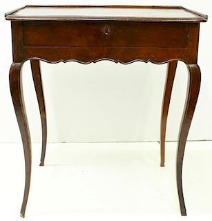 Louis XV-Style Wood Writing Desk