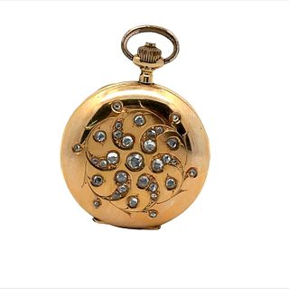 Movado 18k Gold Pocket Watch. Circa 1910