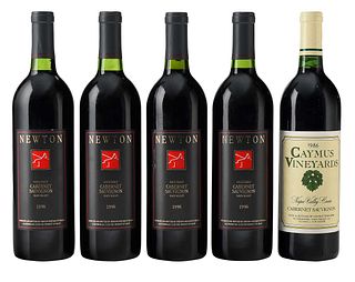 Five Bottles Caymus Vineyards and Newton Cabernet Sauvignon
