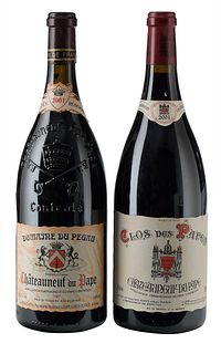Two 2000 Chateauneuf-du-Pape Magnums