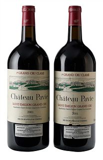 Two 2001 Chateau Pavie Saint-Emilion Grand Cru Double Magnums