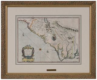 John Speed - Map of the Carolinas, 1676