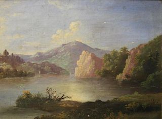 Landscape Painting (American,19th Century) - Oil