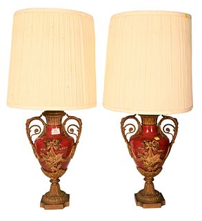 A Pair of Porcelain Table Lamps