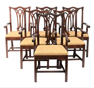 Set of Six Kindle Fruitwood Dining Chairs