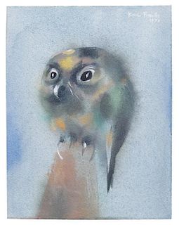 Karl Priebe, (Wisconsin, 1914-1976), The Owl, 1970