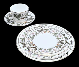 45 Piece Wedgewood "Strawberry Hill" Partial Luncheon Set