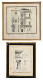 Five Piece Framed Architectural Lot
