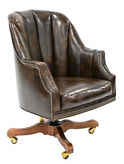 John Widdicomb Leather Office Chair