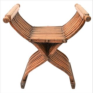 Italian Renaissance Style Oak Savonarola Chair