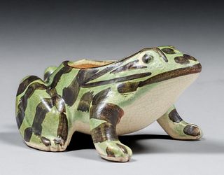 Arts & Crafts Period Ceramic Frog c1920s