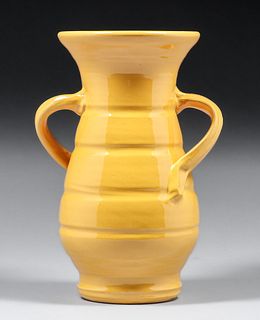 Bauer Pottery "Hands on Hips" Two-Handled Vase c1920