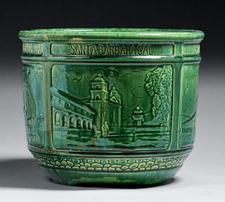 Weller Pottery Missions Jardiniere c1910s