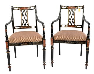 A Pair of Southwood Adam's Style Armchairs