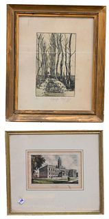 Large Grouping of 14 Prints, Lithographs, Etchings, etc.