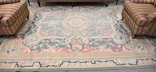 Contemporary Aubusson Room Size Rug