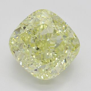 3.01 ct, Natural Fancy Light Yellow Even Color, VVS2, Cushion cut Diamond (GIA Graded), Appraised Value: $58,900 
