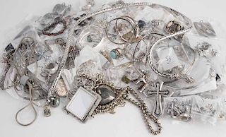 Group of Assorted Silver-tone Jewelry