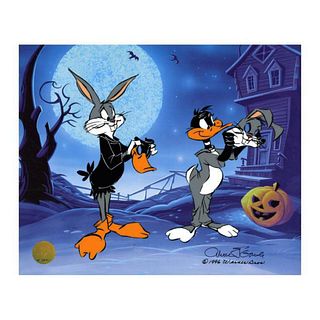 Chuck Jones "Trick Or Treat" Hand Signed, Hand Painted Limited Edition Sericel.