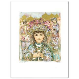 "Darya's Daughter" Limited Edition Lithograph by Edna Hibel (1917-2014), Numbered and Hand Signed with Certificate of Authenticity.